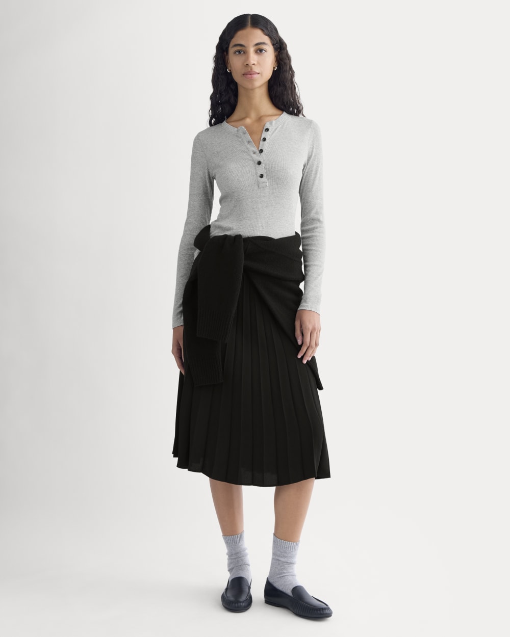 womens-luxe-rib-henley-classic-heather-grey