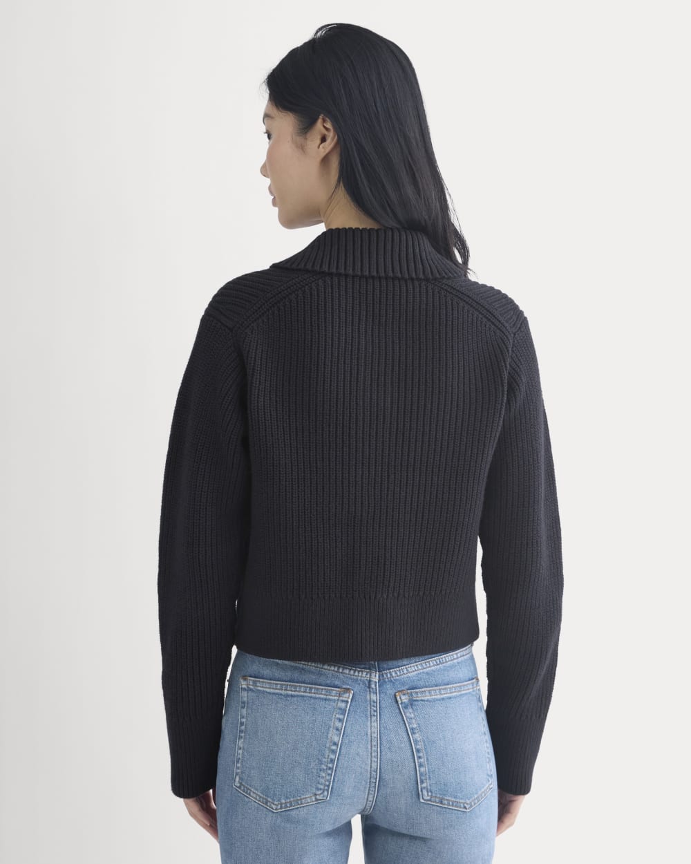 Shrunken Cardigan in Everyday Cotton | Black – Everlane