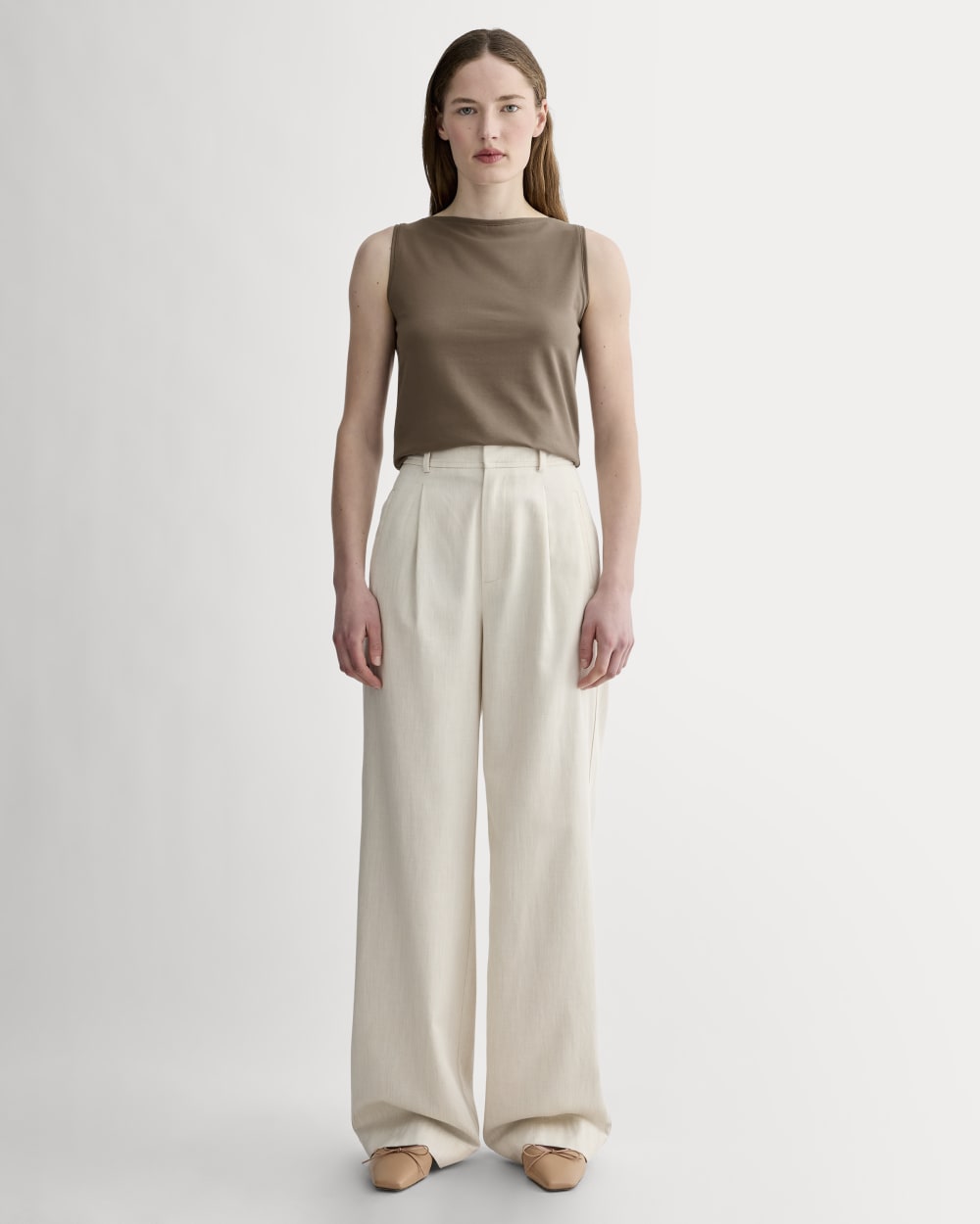 The Form Boatneck Tank | Deep Taupe – Everlane