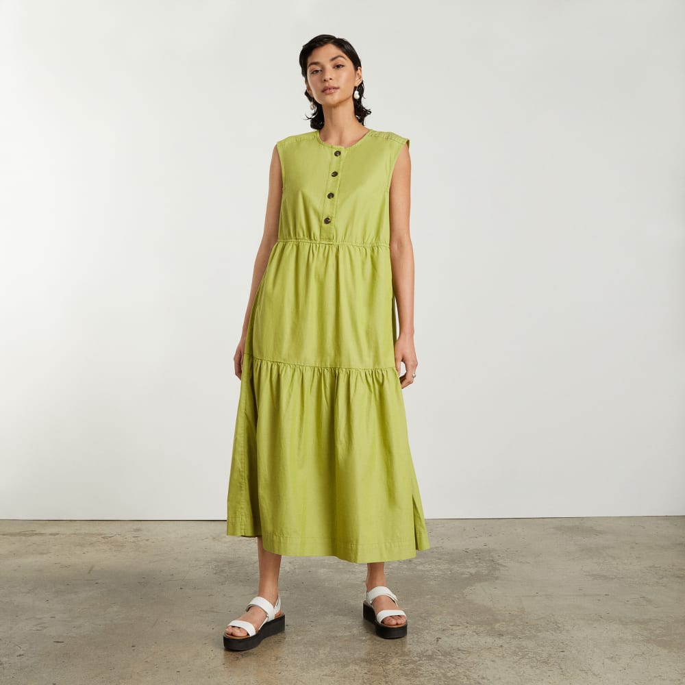 everlane midi dress The Tiered Midi Dress