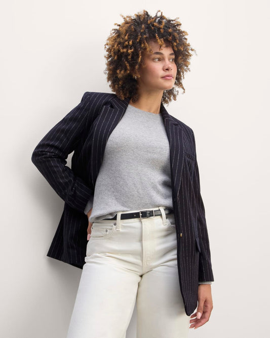 womens-rewool-oversized-blazer-navy-white | primary