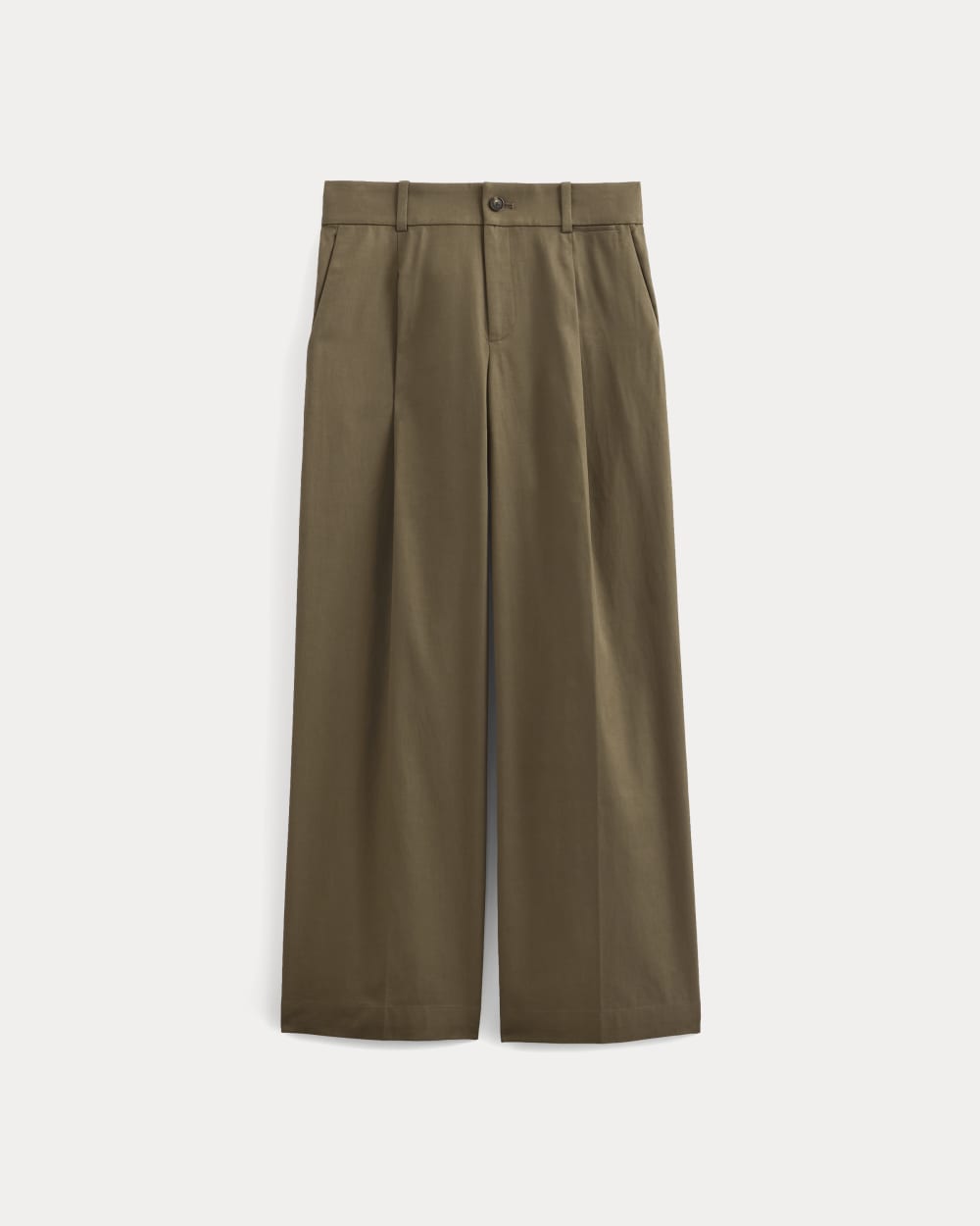 Wide-Leg Trouser in Buttersmooth | Deep Taupe | 30" Inseam