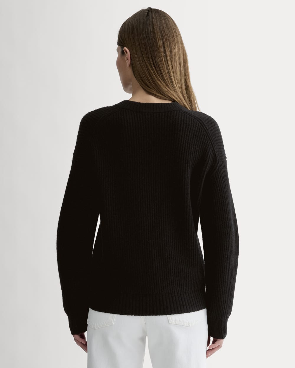 The Cocoon Crew in Wool Cashmere | Black – Everlane