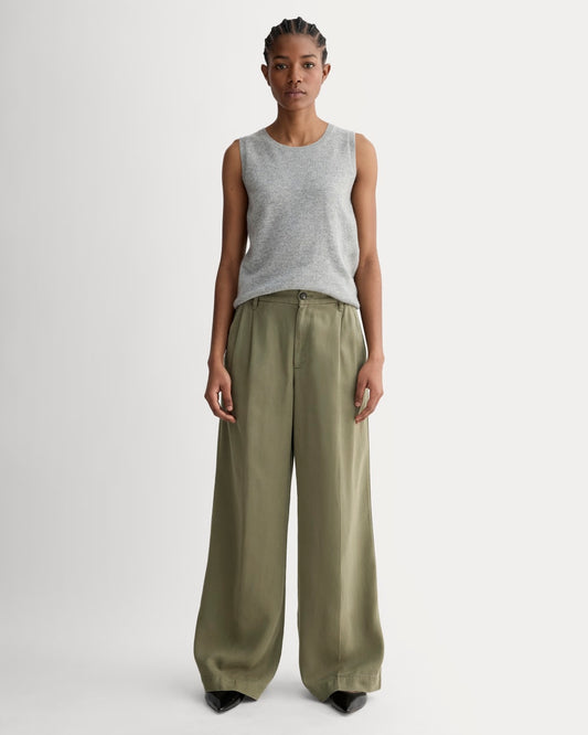 womens-tencel-twill-pleated-chino-kalamata | primary