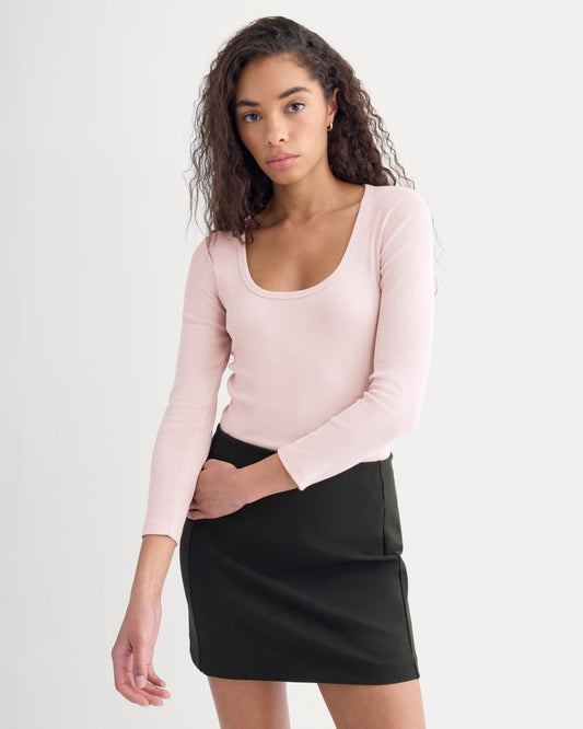 womens-luxe-rib-deep-u-neck-top-burnished-lilac | primary