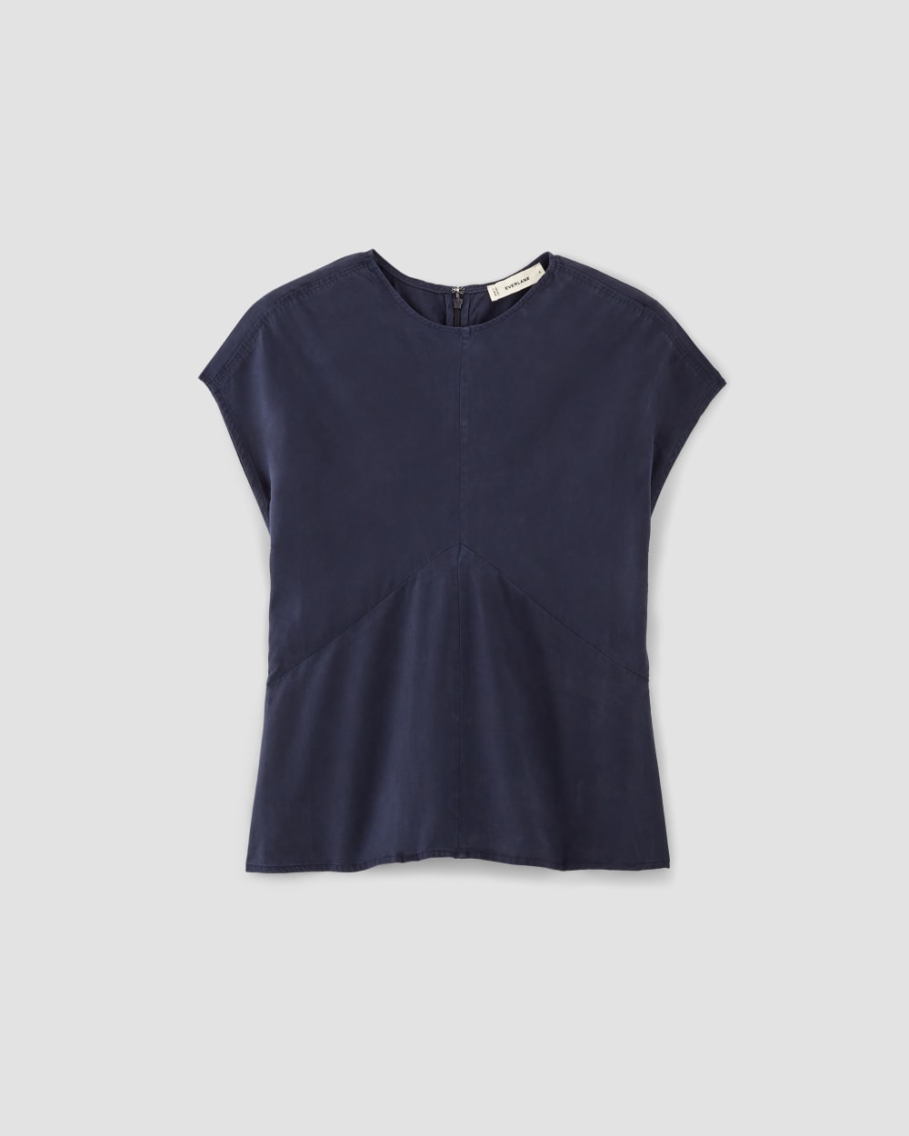 womens-tencel-drape-top-navy | alt