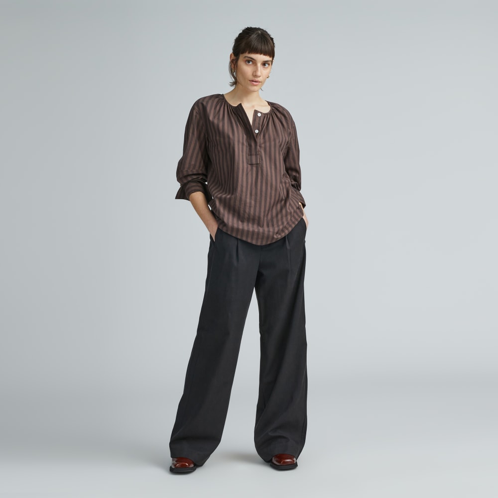 womens-silky-cotton-balloon-sleeve-top-chocolate-brown-black