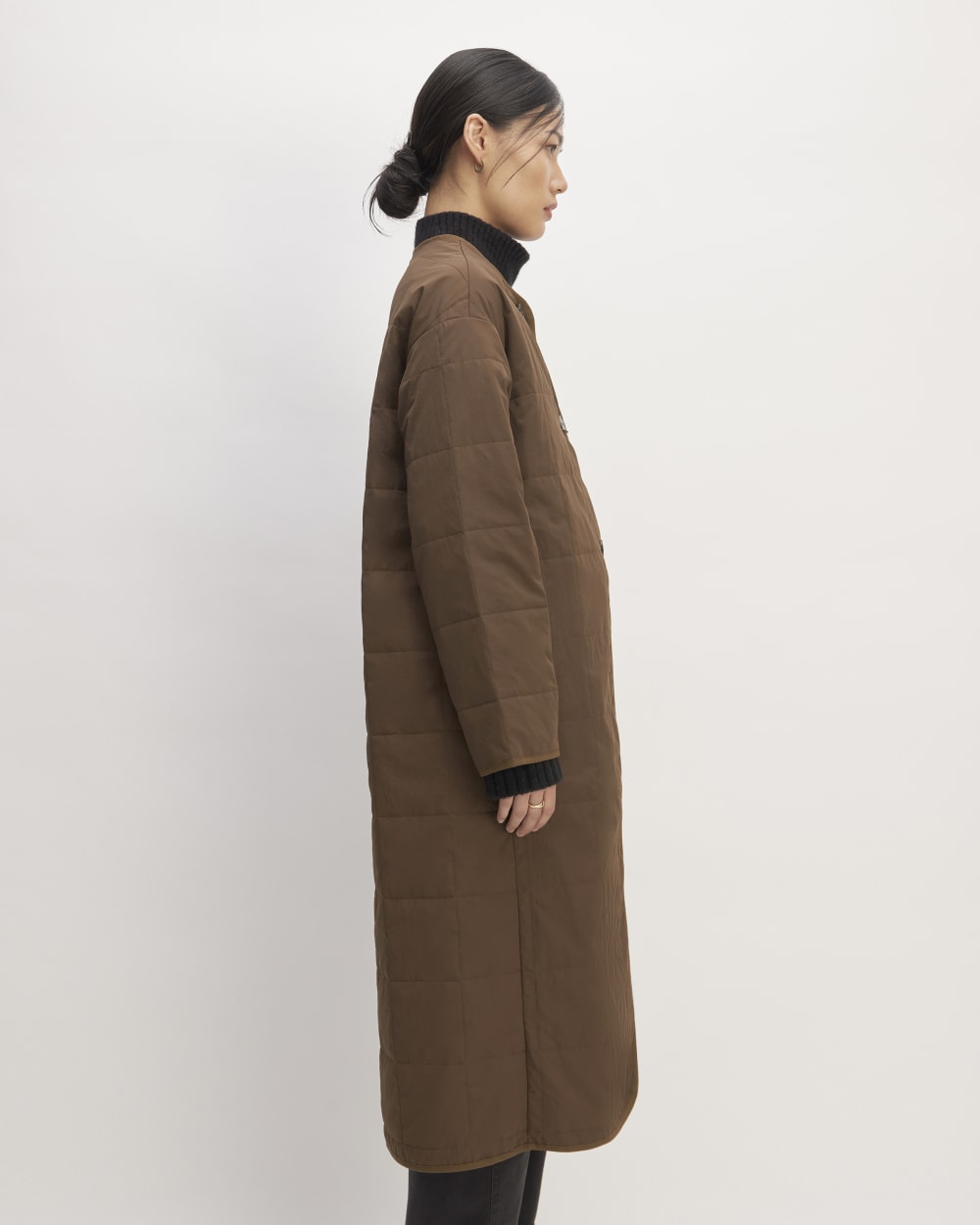 The ReNew Quilted Long Liner | Cocoa – Everlane The ReNew Quilted Long Liner | Cocoa – Everlane