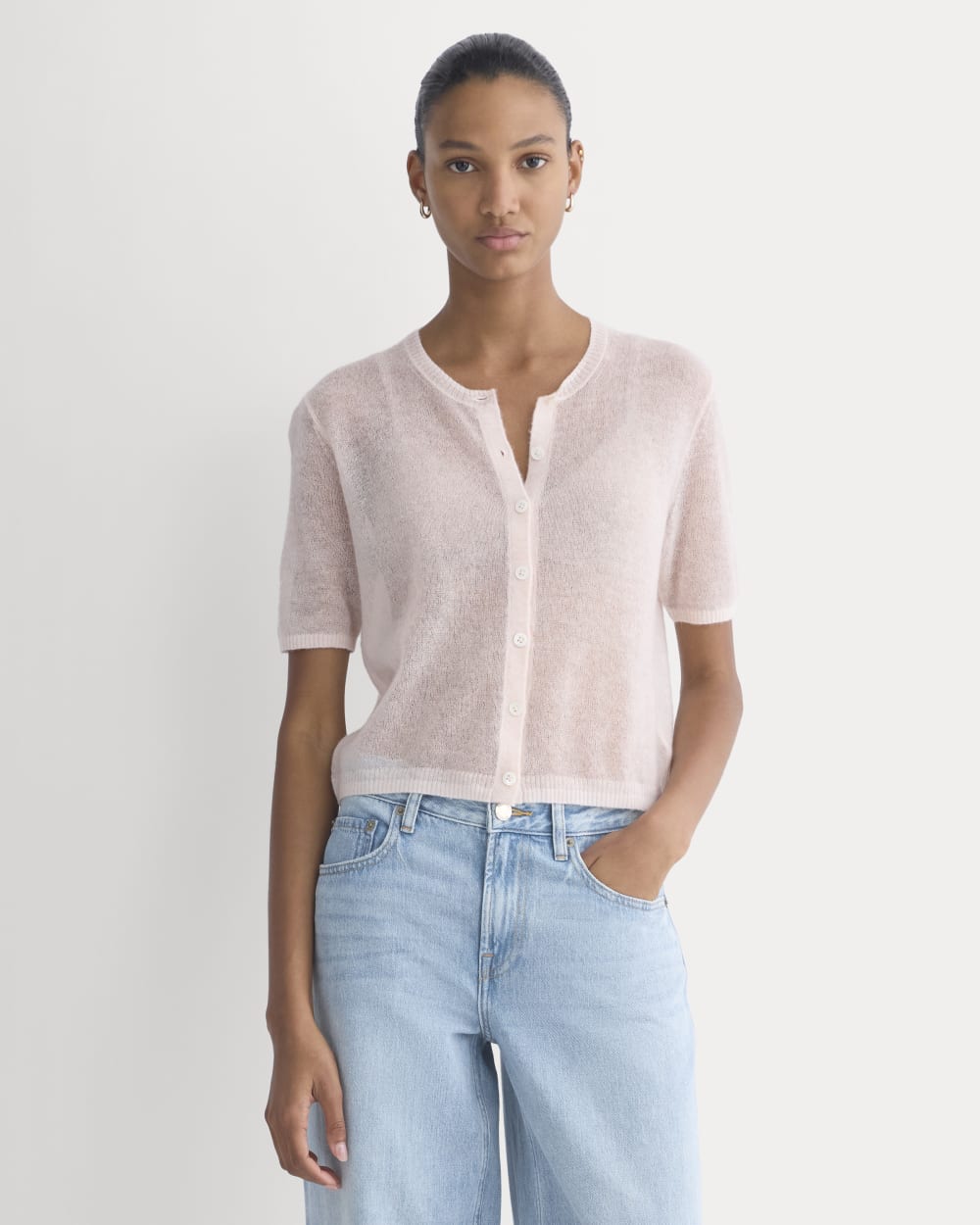 womens-air-alpaca-short-sleeve-cardigan-soft-pink | primary