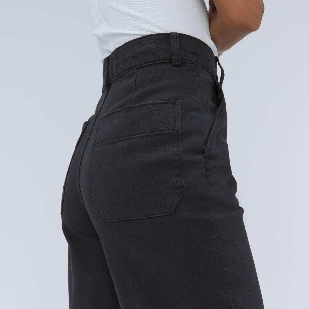 The Organic Wide-Leg Pant | Black – Everlane