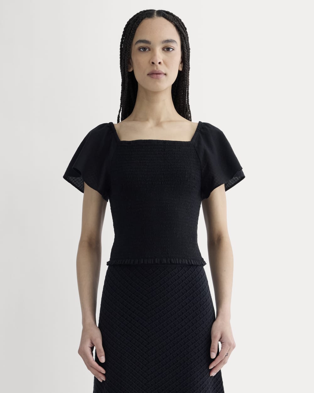 The Gauze Smocked Top