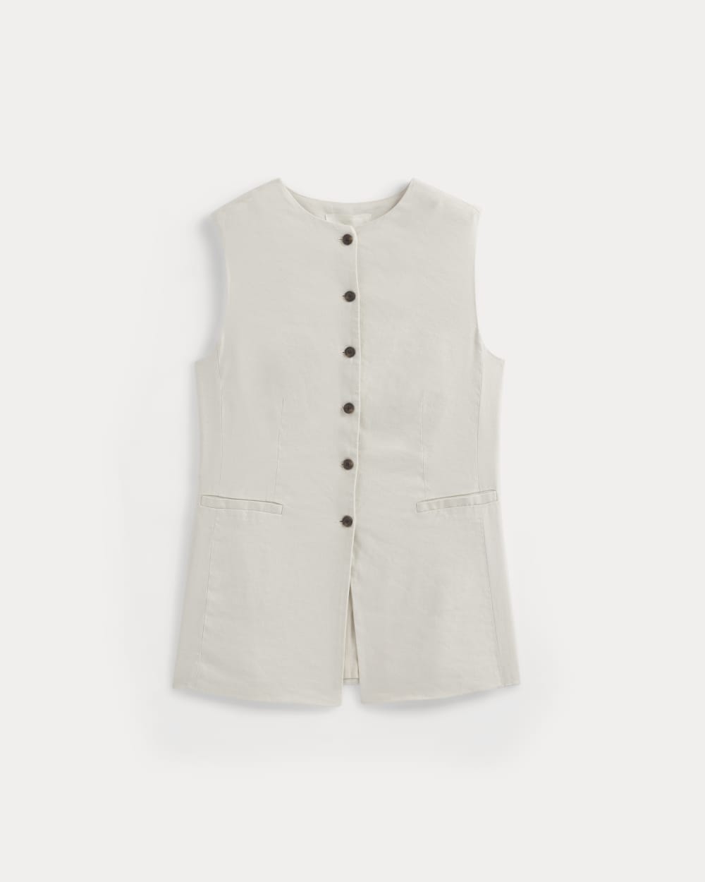 Long Vest in Stretch Linen | Birch – Everlane
