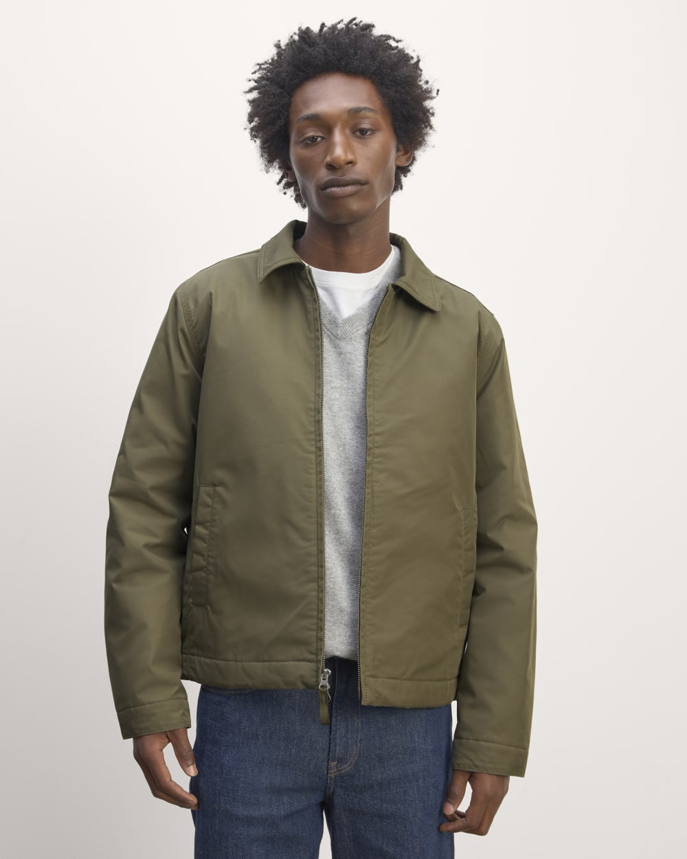 The Filled Harrington Jacket | Black