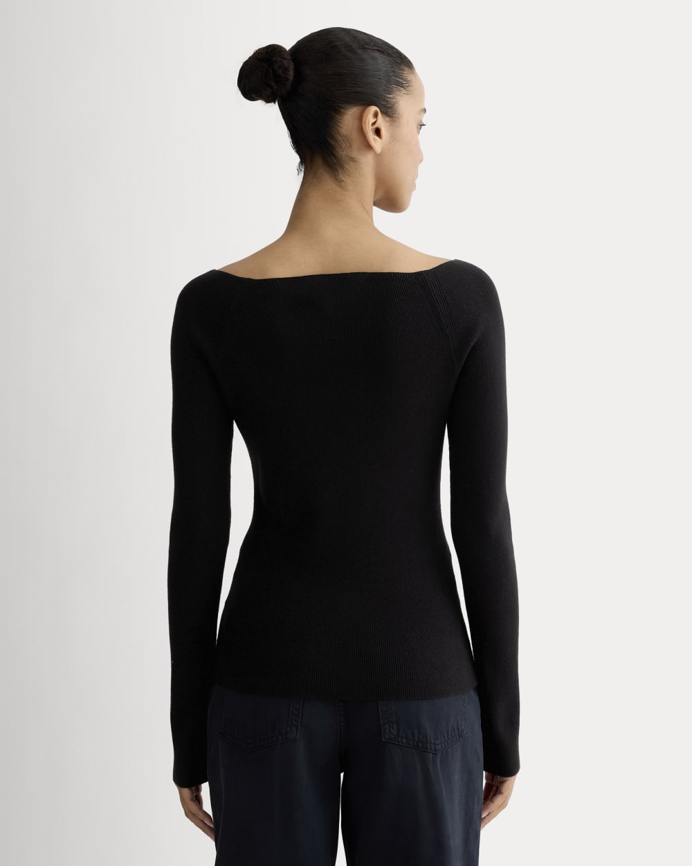 The Knit Boatneck Top | Black – Everlane