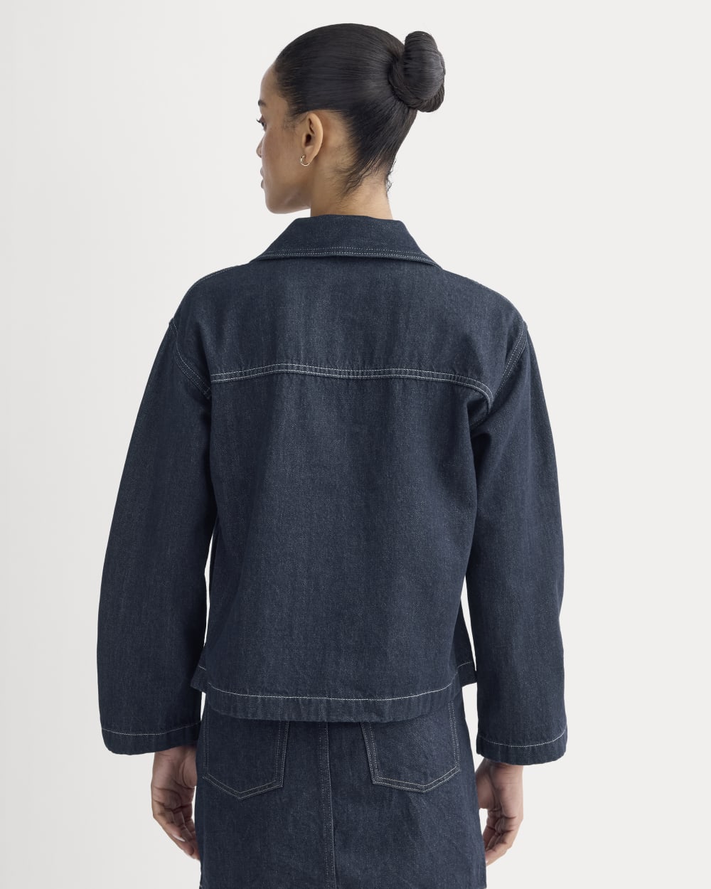 The Cropped Denim Tunic | Tungsten Rinse – Everlane