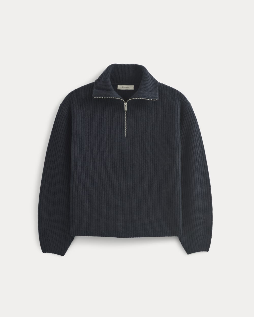 Half-Zip Sweater in Luxe Merino | Berry Red