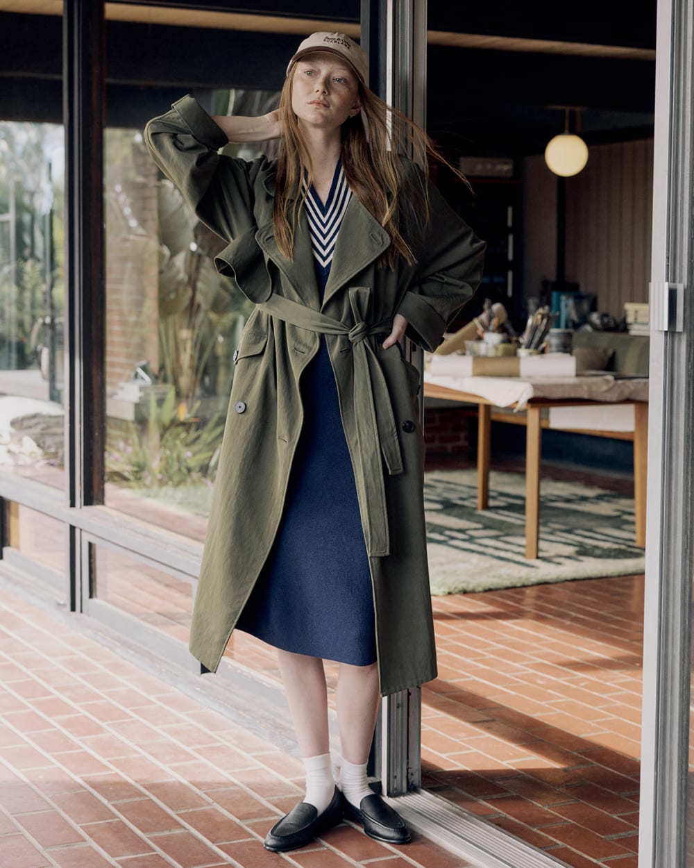 【新品未使用】TODAYFUL Twill Trench Coat 38 Drapey Twill Trench | Olive Night – Everlane