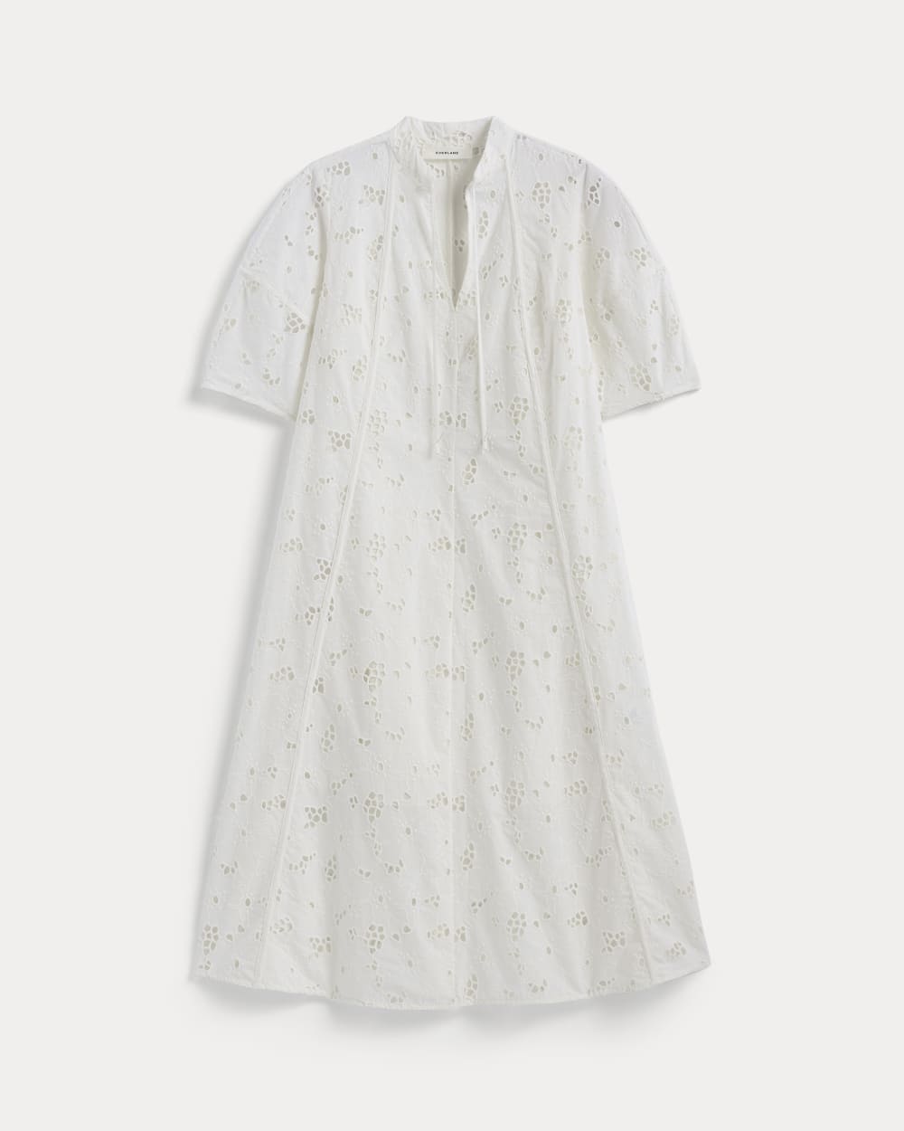 The Eyelet Midi Dress | Bone Everlane The Eyelet Midi Dress | Bone Everlane