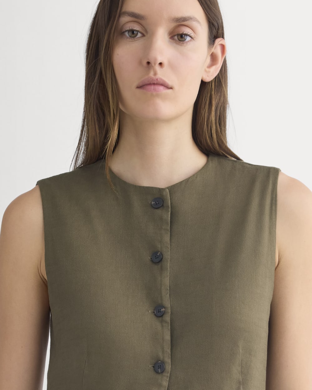 Long Vest in Stretch Linen | Beech – Everlane