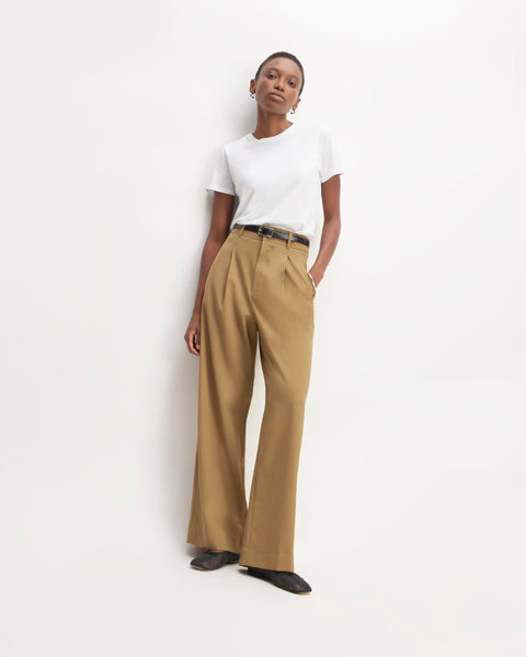 The Italian Wool Way-High® Drape Pant | Camel – Everlane