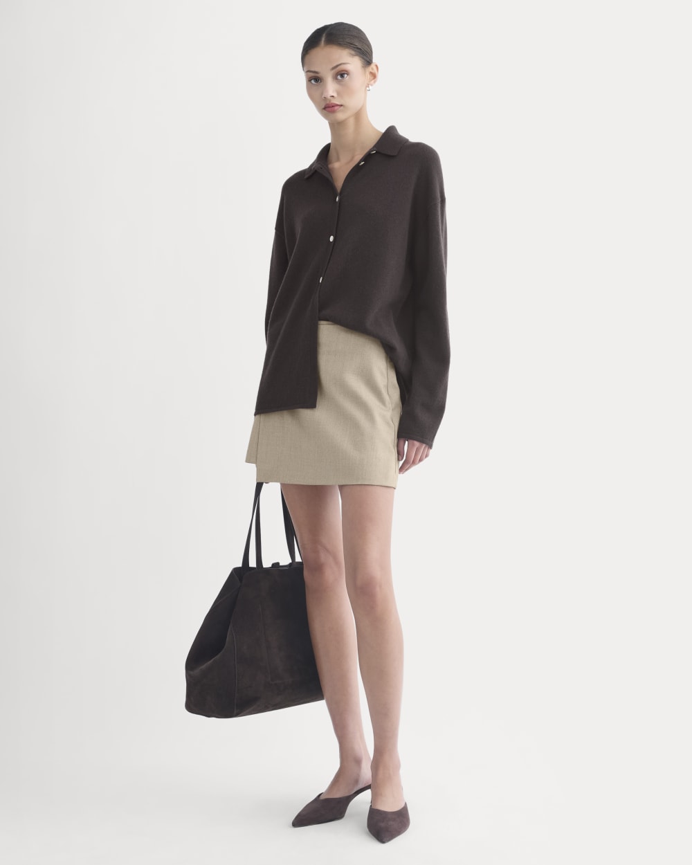 womens-cashmere-button-up-shirt-dark-chocolate