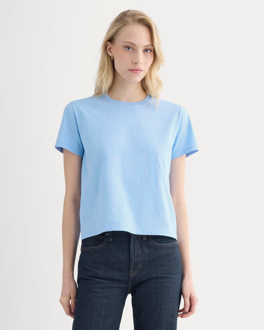 womens-organic-cotton-box-cut-tee-open-air-blue | primary