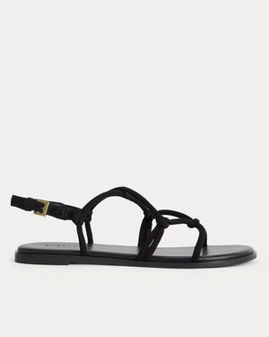 Suede Travel Sandal | Black Suede