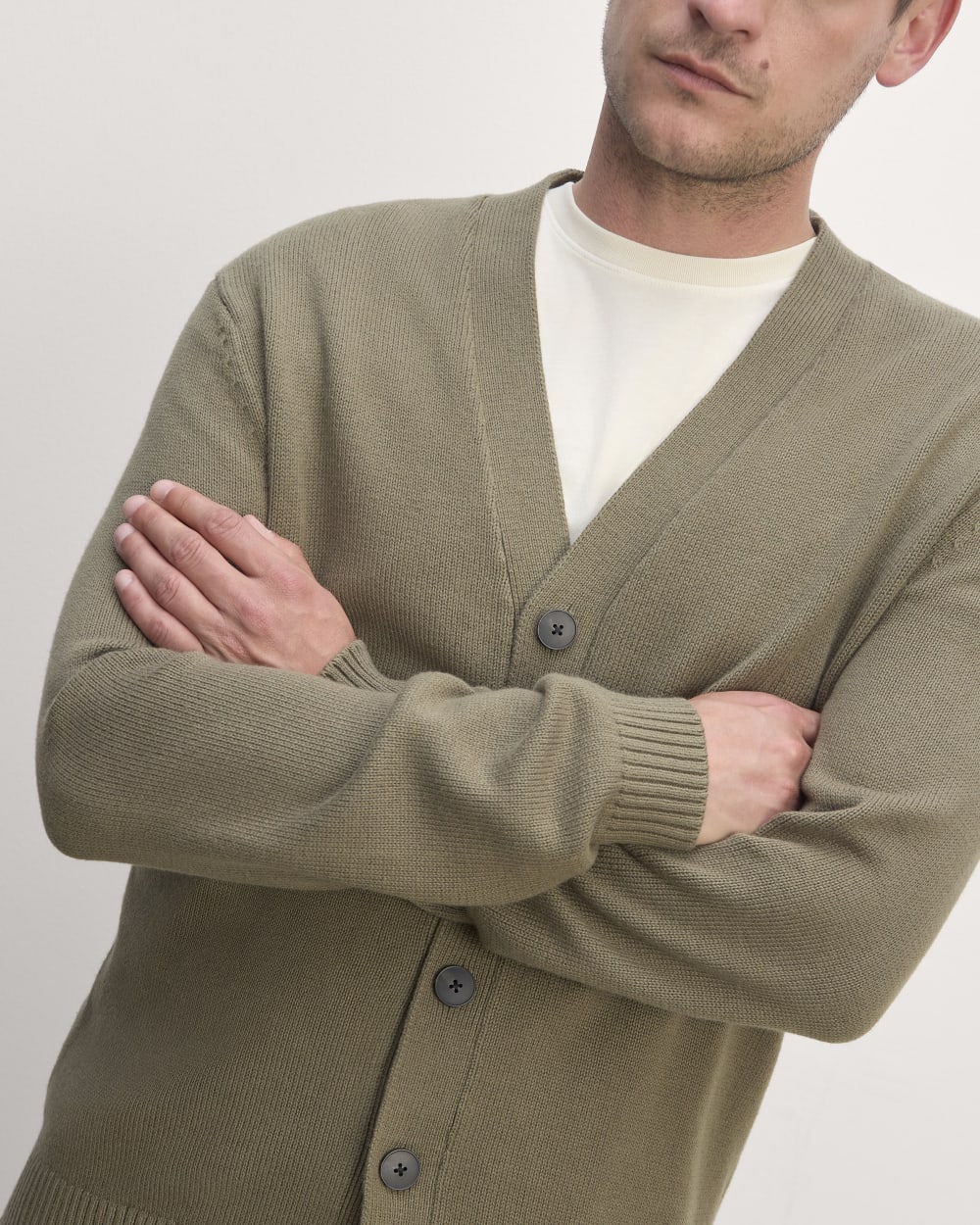 CABaN cotton×cashmere cardigan Light Oat California Cashmere Shawl Cardigan - Buck Mason