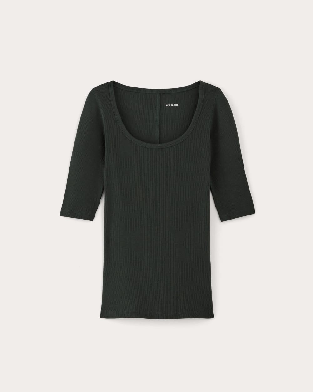 womens-supima-micro-rib-scoop-neck-scarab | alt
