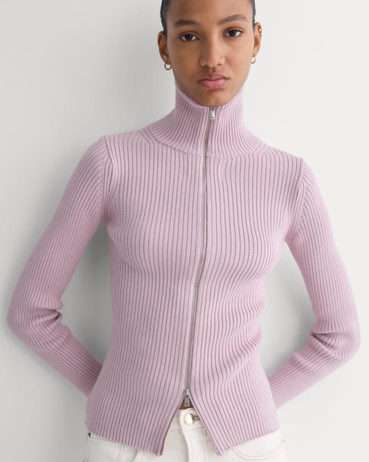 womens-full-zip-rib-jacket-cotton-burnished-lilac | primary