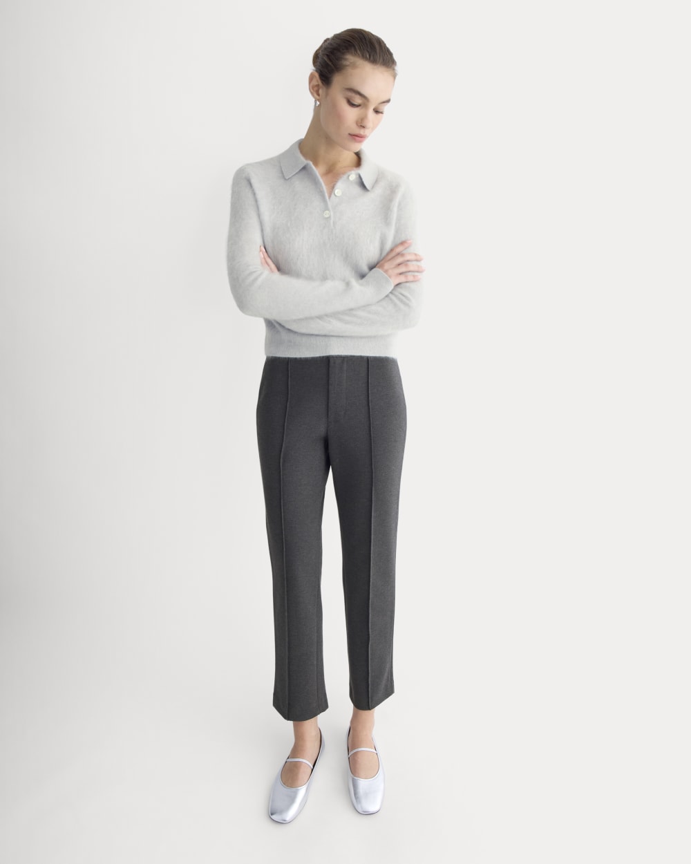 Slim Trouser in Ponte