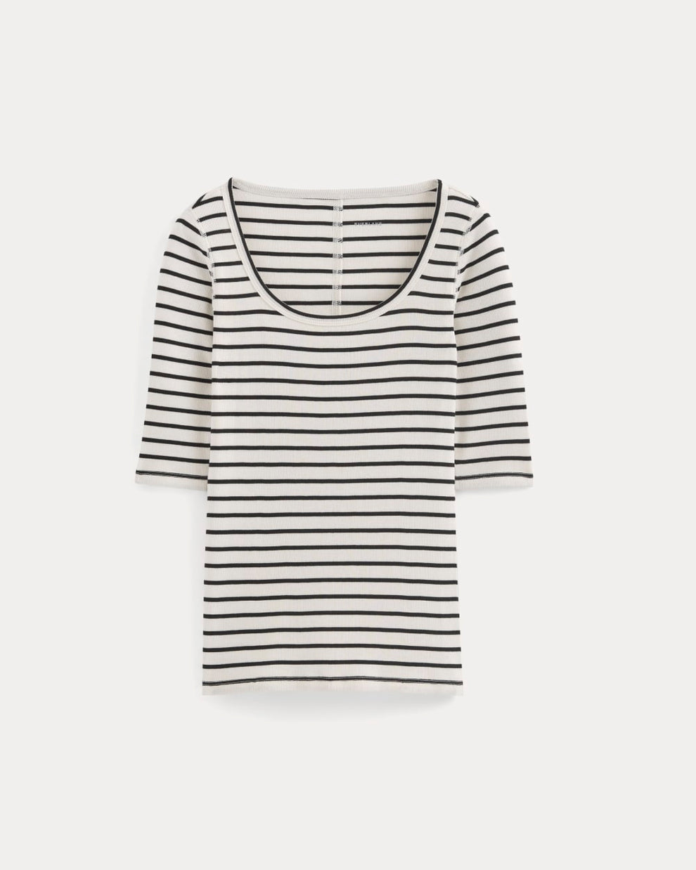 The Luxe Rib Scoop-Neck Tee