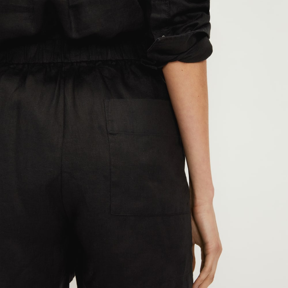 womens-linen-boxer-short-black