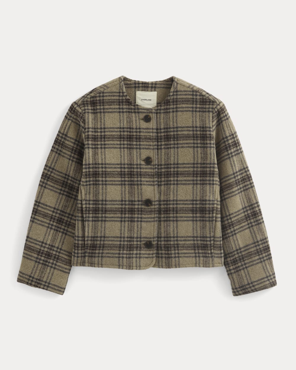 The Cocoon Coat in Wool | Chocolate Plum/Heather Charcoal – Everlane