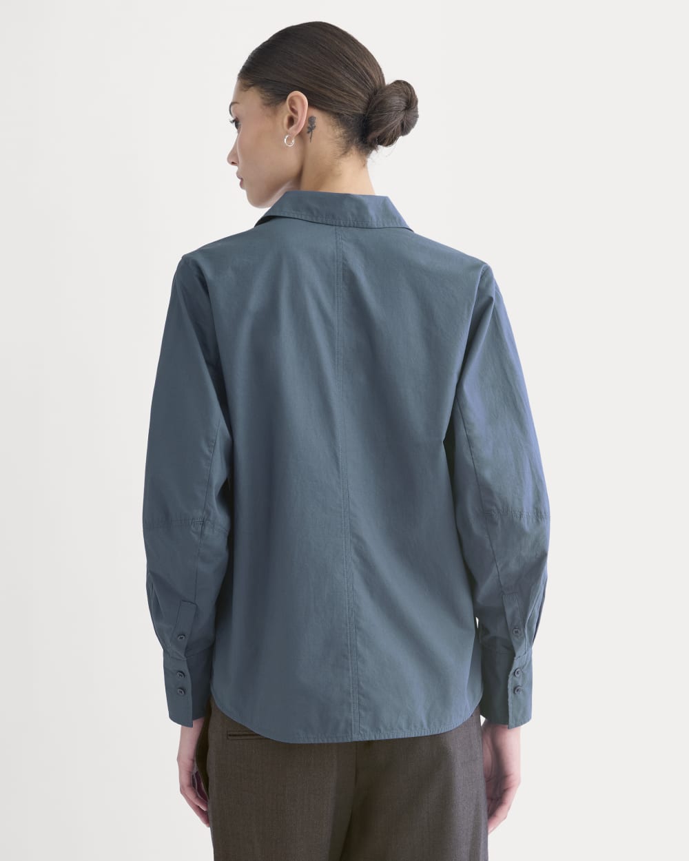 womens-lantern-sleeve-shirt-light-cotton-deep-lazuli-blue