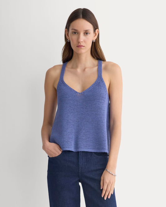 womens-racerback-v-neck-sweater-blue-dusk | primary
