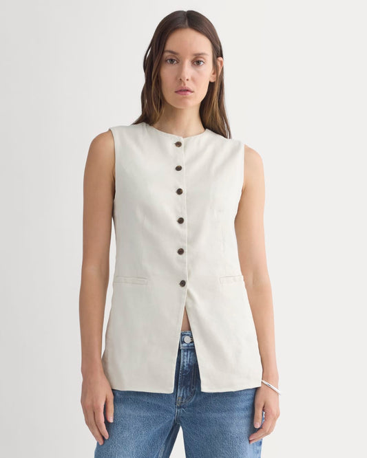 womens-long-vest-in-stretch-linen-birch | primary