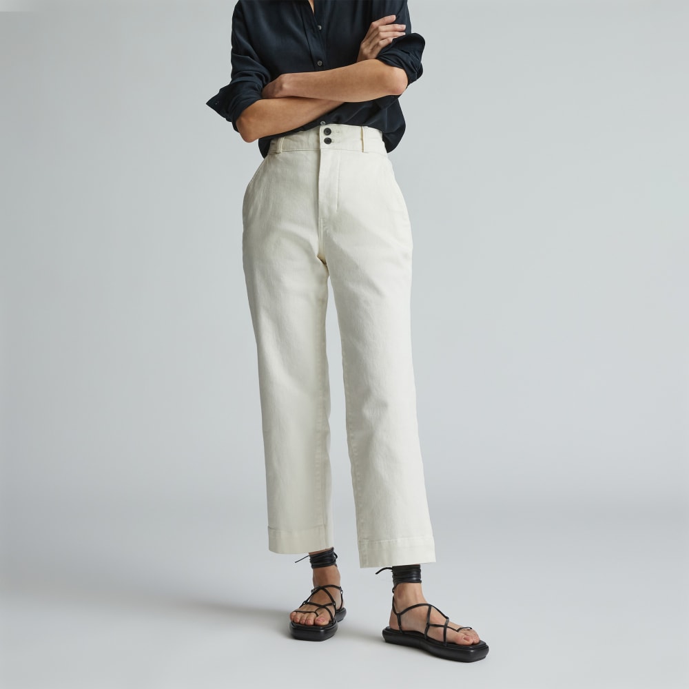 The Organic Straight-Leg Pant | Bone – Everlane