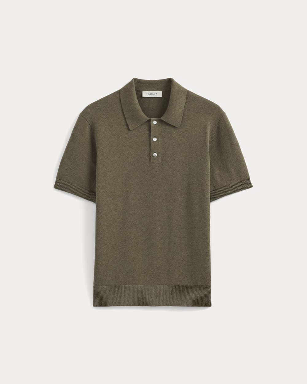 mens-no-sweat-sweater-polo-heathered-olive-night | primary