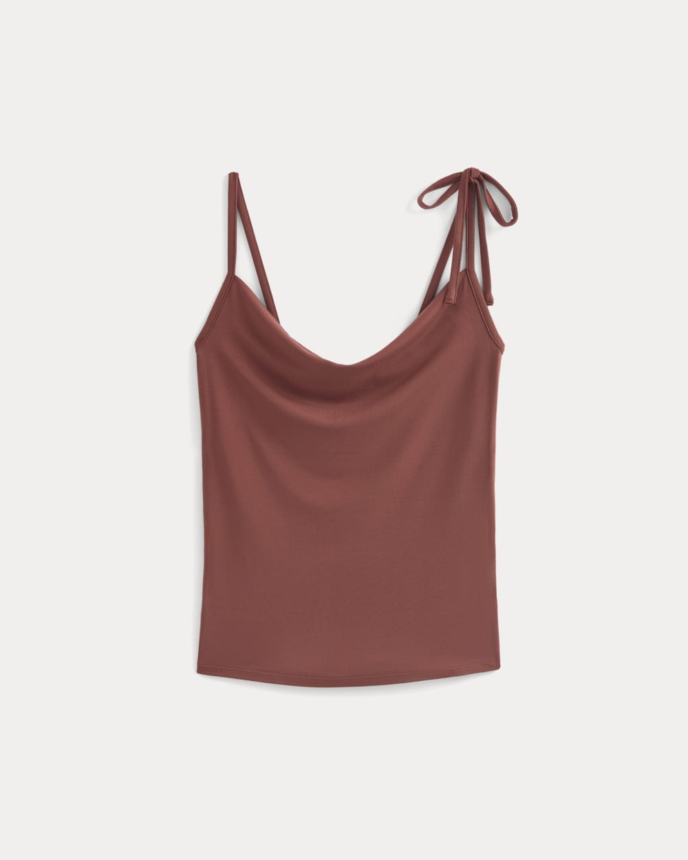 womens-tie-shoulder-tank-henna-red | alt