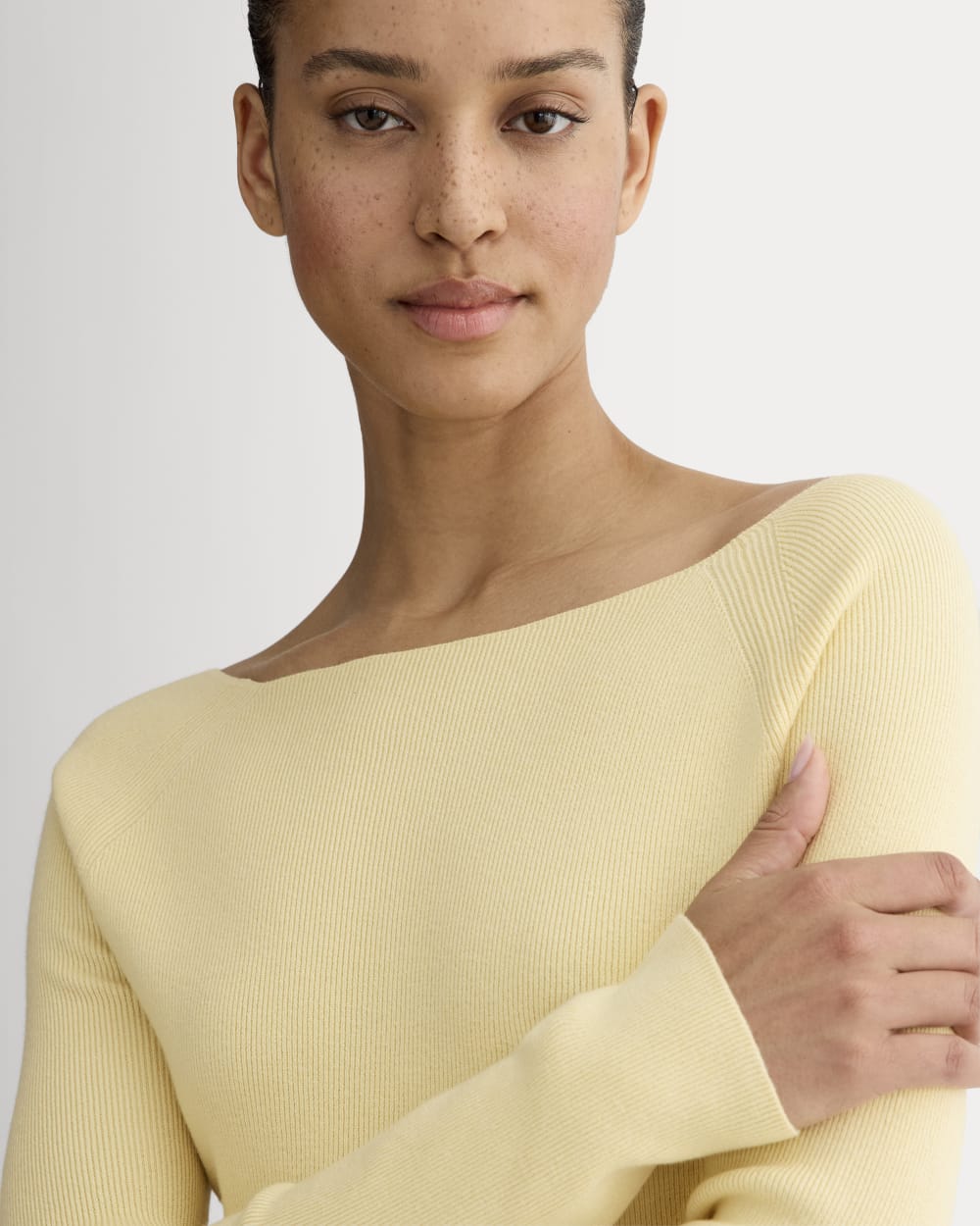 The Knit Boatneck Top | Banana Crepe – Everlane