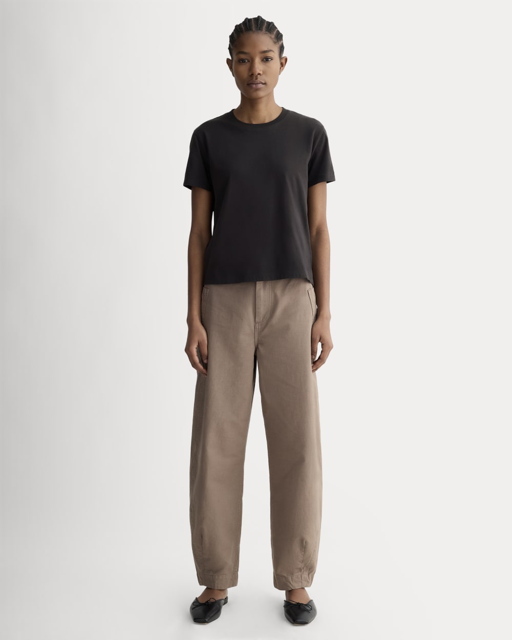 The Box-Cut Tee in Essential Cotton | Black | No Pocket – Everlane