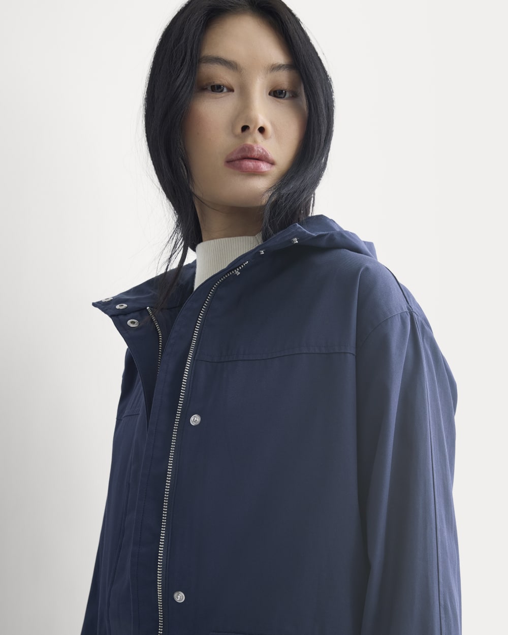 Hooded Field Jacket | Navy – Everlane
