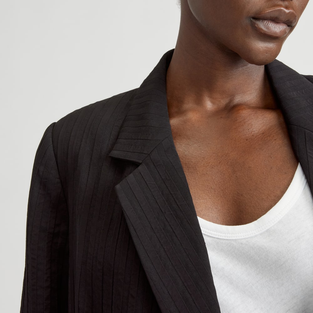 womens-drapey-city-stripe-blazer-black