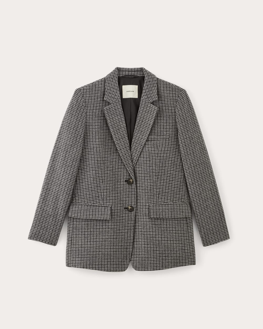 womens-wool-oversized-blazer-gray-houndstooth | alt
