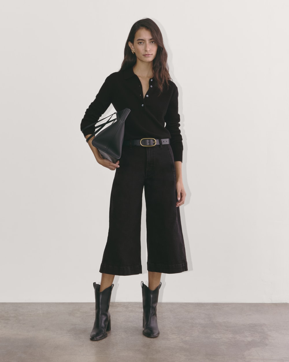 The Denim Culotte | Tumbled Black – Everlane