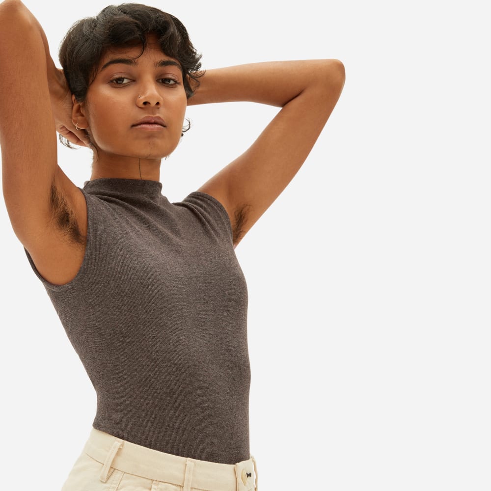 womens-pima-micro-rib-funnel-neck-tank-heathered-fatigue