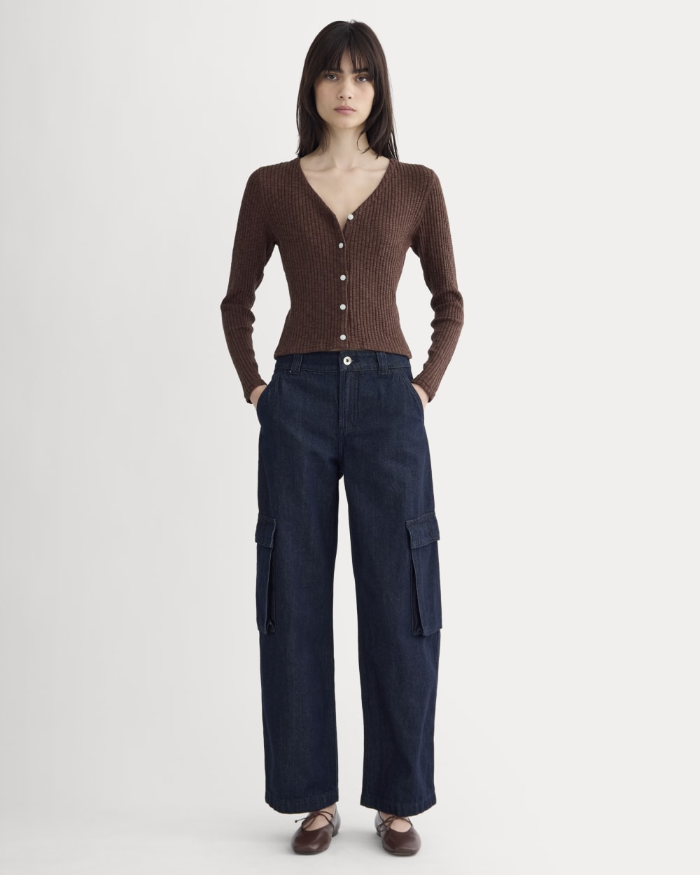 The Cozy Rib Cardigan | Dark Mahogany – Everlane