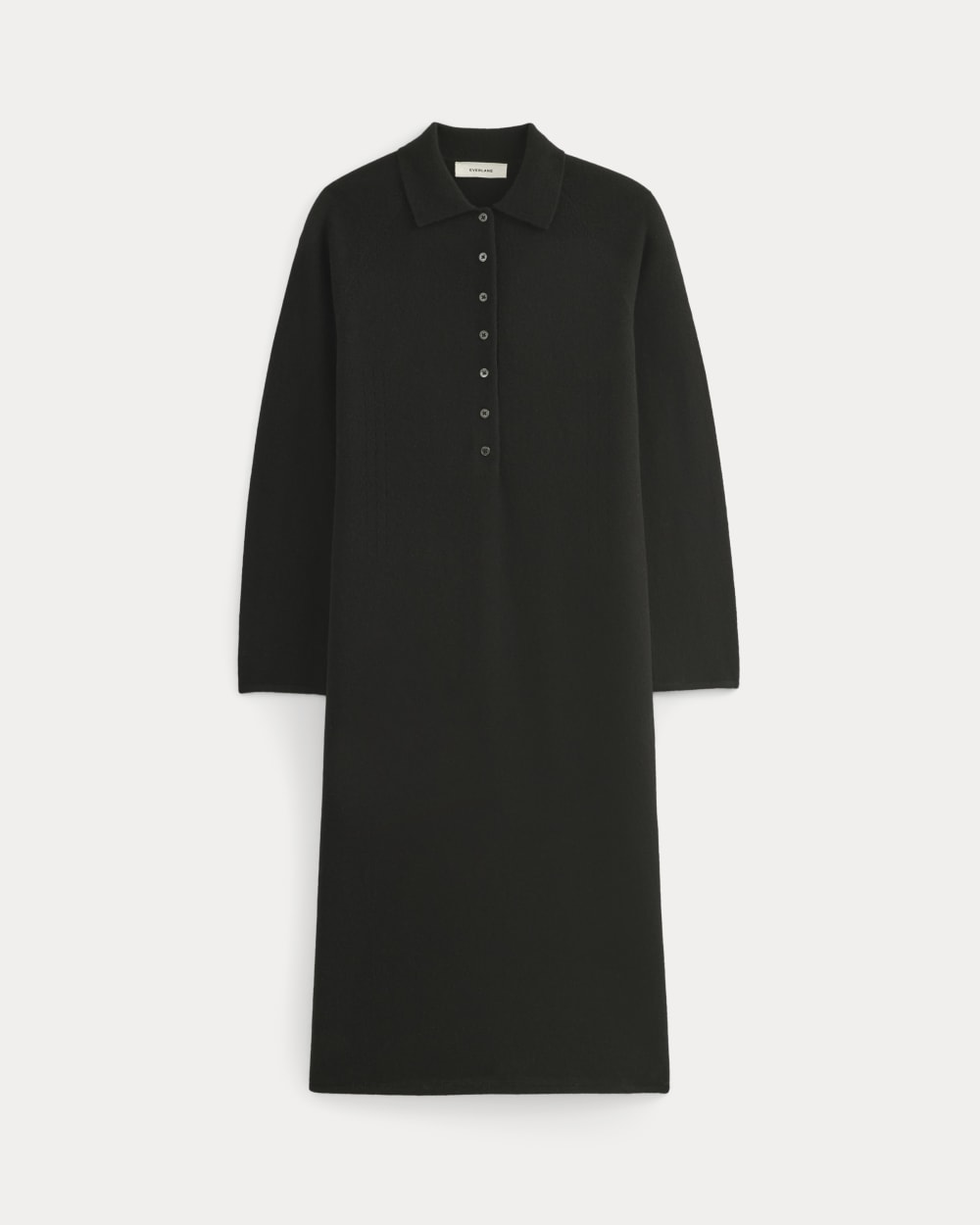 Cashmere Polo Midi Dress | Dark Chocolate
