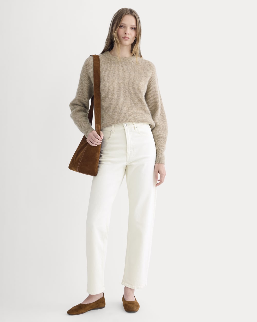 The Cocoon Crew in Alpaca | Dark Heathered Camel – Everlane
